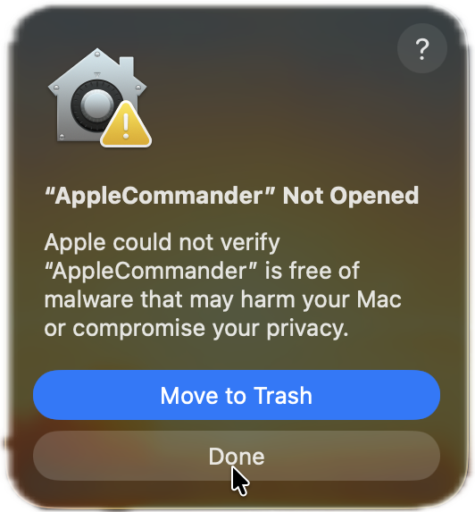 security warning