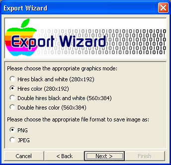 File Export Graphics Selection